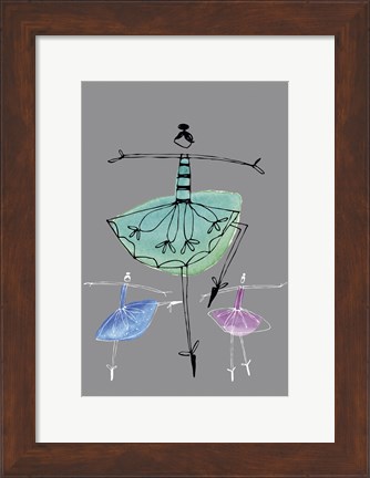 Framed Pretty Ballerinas I Print