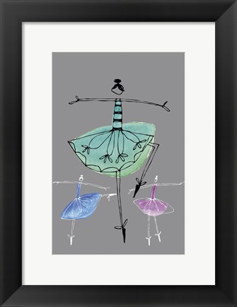 Framed Pretty Ballerinas I Print