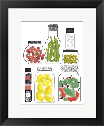 Framed Conservateurs de Cuisine II Print