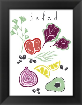 Framed Salad Print