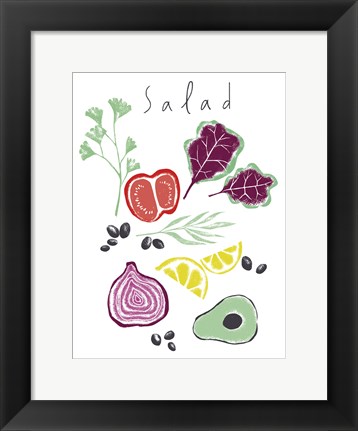 Framed Salad Print