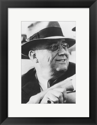 Framed President Franklin Delano Roosevelt (digitally restored) Print