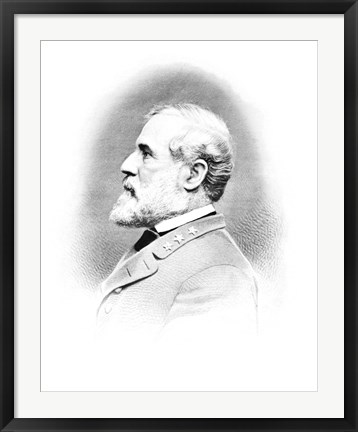 Framed General Robert E Lee (Vintage Civil War) Print