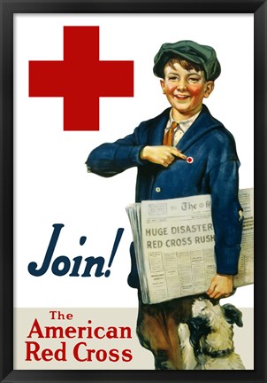 Framed Join the American Red Cross Print