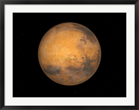 Framed Planet Mars Print