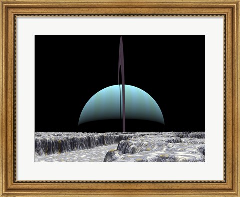 Framed Illustration of the Giant Extrasolar Planet 70 Virginis B Print