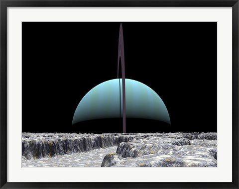 Framed Illustration of the Giant Extrasolar Planet 70 Virginis B Print