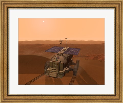 Framed Artist&#39;s Concept of a Martian Rover Print