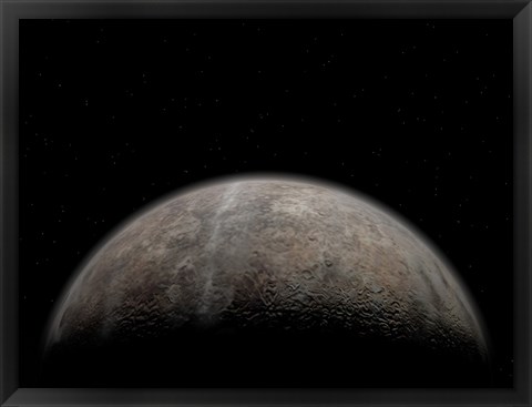 Framed Artist&#39;s concept of Pluto Print