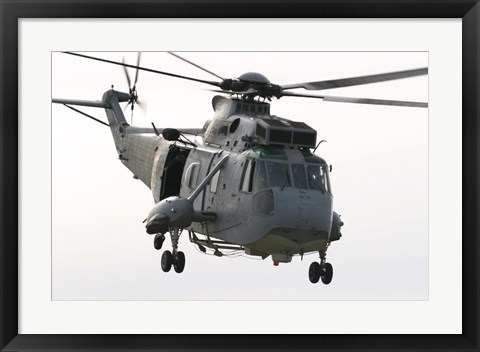 Framed SH-3D Sea King Helicopter of the Spanish Navy Print