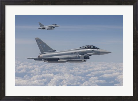 Framed German Eurofighter Typhoon Jets Print