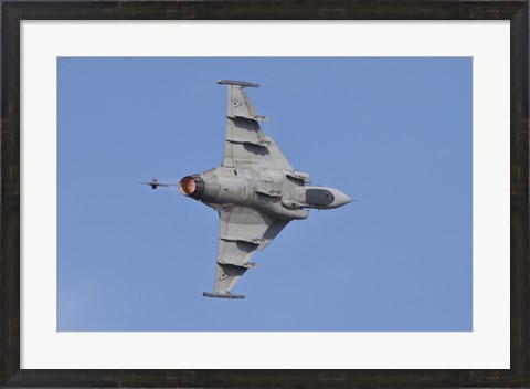 Framed Hungarian Air Force Saab JAS-39 Gripen Print