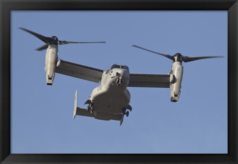 Framed MV-22B Osprey Prepares for Landing Print