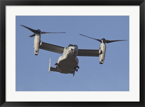 Framed MV-22B Osprey Prepares for Landing Print