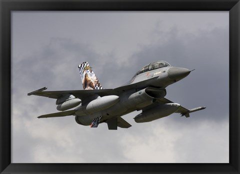 Framed Belgian F-16B taking off Print