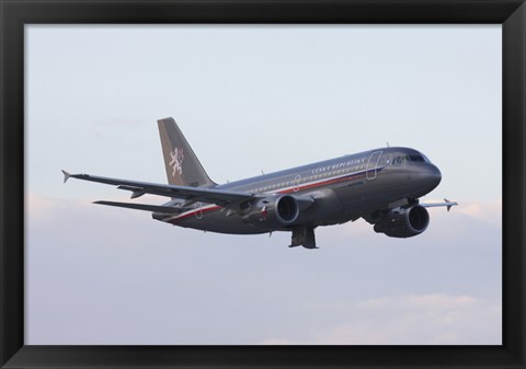 Framed Czech Air Force Flagship Airbus A319 Print