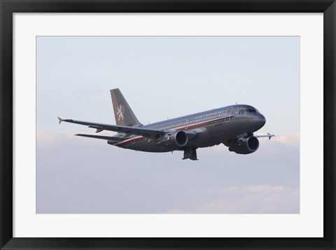 Framed Czech Air Force Flagship Airbus A319 Print