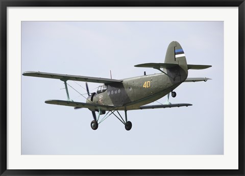 Framed Antonov An-2 of the Estonian Air Force Print