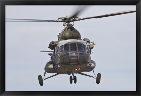 Framed Czech Air Force Mi-171 Hip Helicopter Print