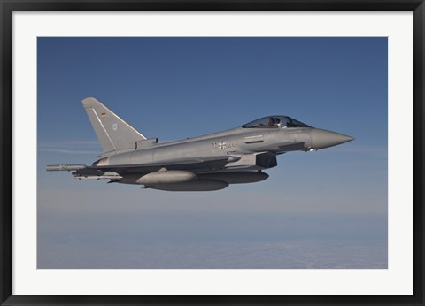 Framed Eurofighter Typhoon of the German Air Force Print