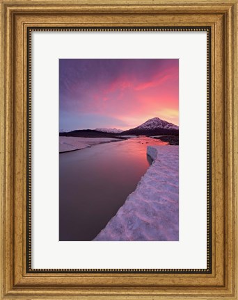 Framed British Columbia, Alsek River Valley, Alsek River Print