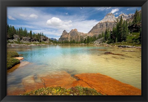 Framed British Columbia, Yoho NP, Opabin Terrace Pools Print