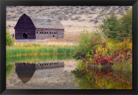 Framed Haynes Ranch Buildings Preservation Project, Osoyoos, BC, Canada Print