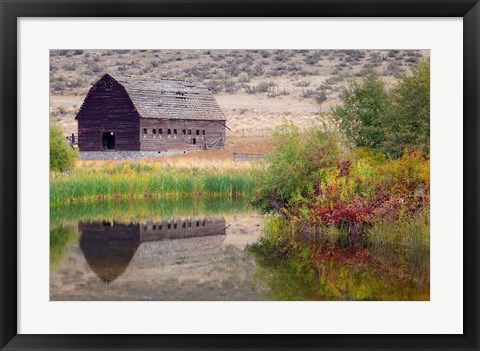 Framed Haynes Ranch Buildings Preservation Project, Osoyoos, BC, Canada Print