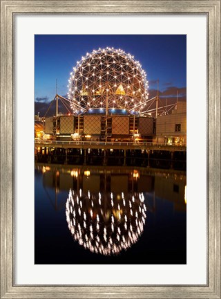 Framed Science World, False Creek, Vancouver, British Columbia Print