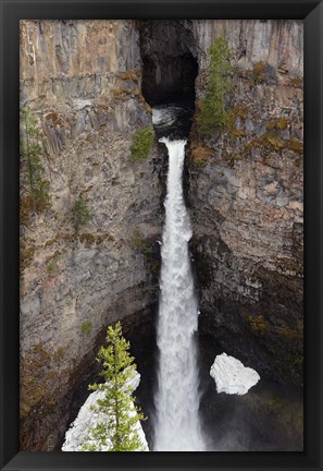 Framed Spahats Falls, Wells Gray Park, British Columbia Print