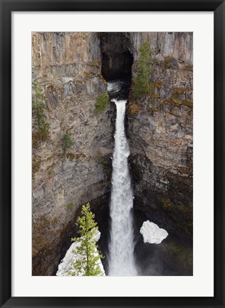 Framed Spahats Falls, Wells Gray Park, British Columbia Print