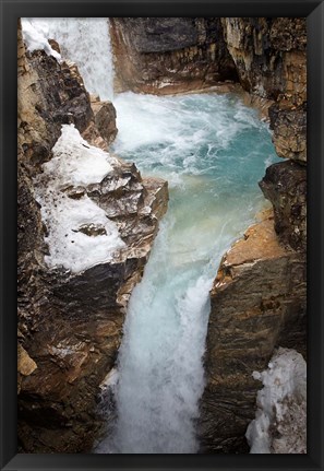 Framed Waterfall, Tokumm Creek, Marble Canyon, British Columbia Print