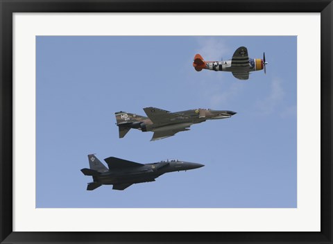 Framed F-15 Eagle Print