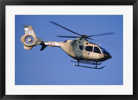 Framed Eurocopter EC-635 helicopter Print