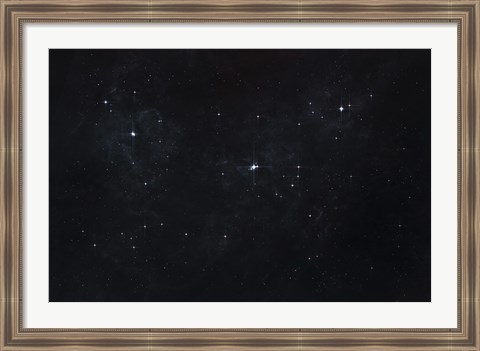 Framed Cluster of Stars in Outer Space Print