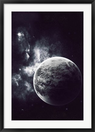 Framed Artist&#39;s Concept of a Windy Planet with a Thick Atmosphere Print