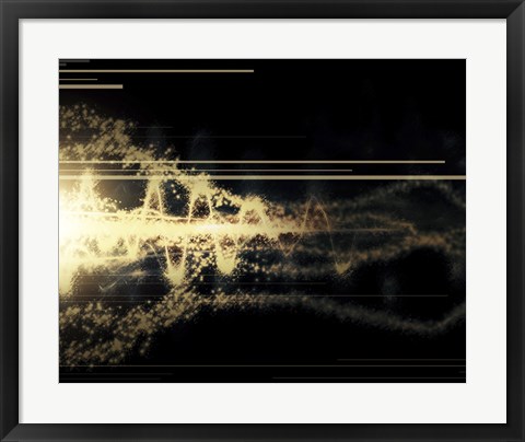 Framed Burst of Energy Forms into Powerful Beam ofLight Print