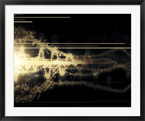 Framed Burst of Energy Forms into Powerful Beam ofLight Print