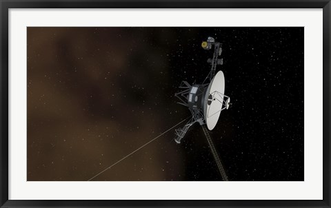 Framed Voyager 1 Spacecraft Entering Interstellar Space Print