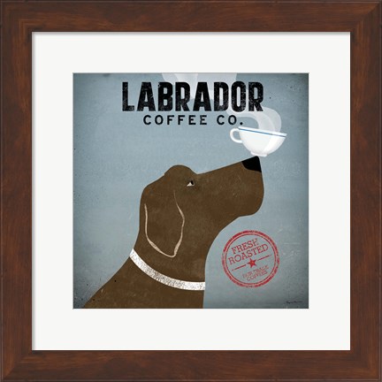 Framed Labrador Coffee Co. Print