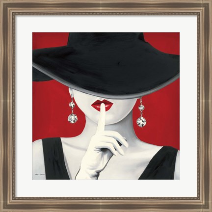 Framed Haute Chapeau Rouge I Print