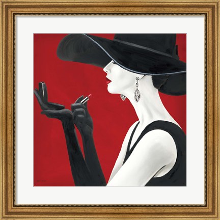 Framed Haute Chapeau Rouge II Print