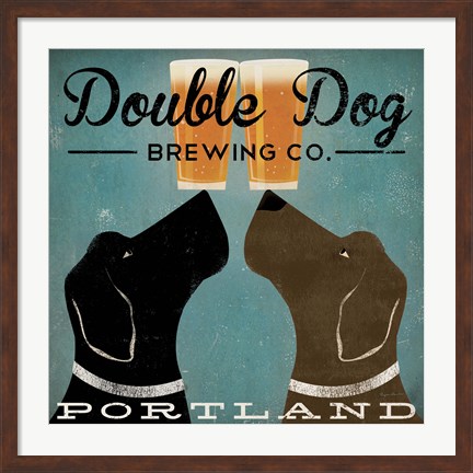 Framed Double Dog Brewing Co. Print