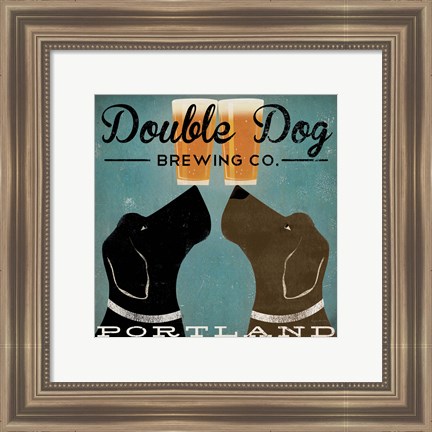 Framed Double Dog Brewing Co. Print