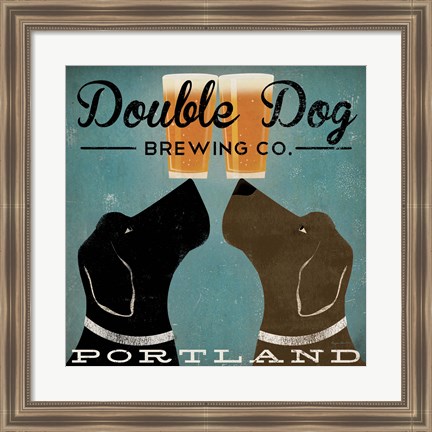 Framed Double Dog Brewing Co. Print