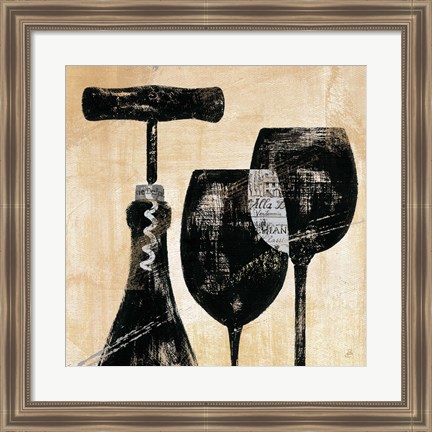 Framed Wine Selection II Print