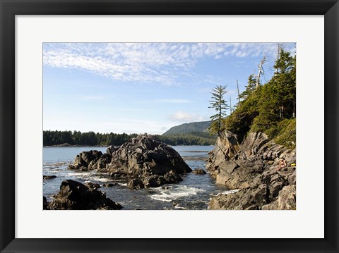 Framed Outcrop, Hot Springs Cove, Vancouver Island, British Columbia Print