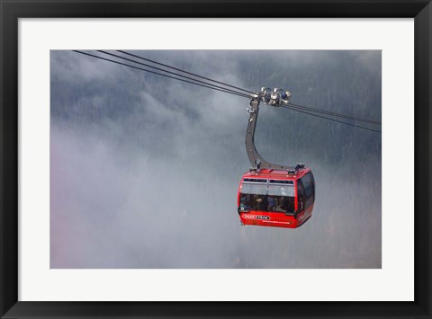 Framed British Columbia, Whistler, Skiing Gondola Print