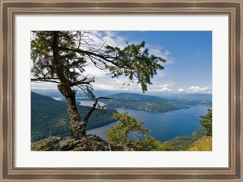 Framed Strait of Georgia, Salt Spring Isl, British Columbia Print