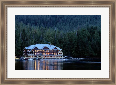 Framed King Pacifci Lodge, British Columbia, Canda Print